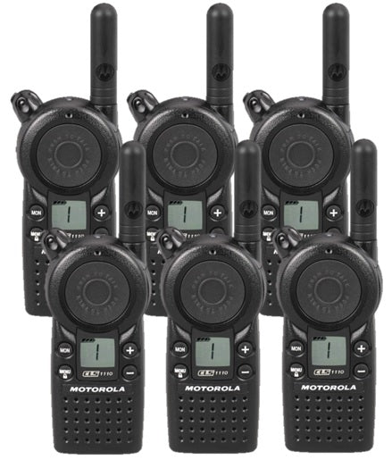 Motorola CLS1110 Hand Held Two Way Radio 6 pack