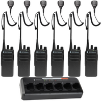 Construction Two Way Radio Bundle with Speaker Mics and Bank Charger