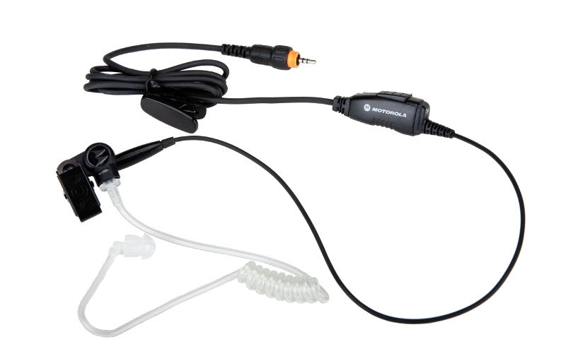 Motorola HKLN4487A CLP Surveillance Style Earpiece with Inline PTT