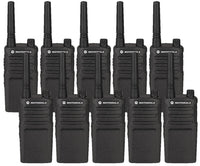 Motorola RMM2050 10 Pack Two Way Radio Bundle