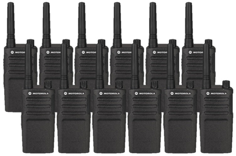 Motorola RMM2050 12 Pack Two Way Radio Bundle