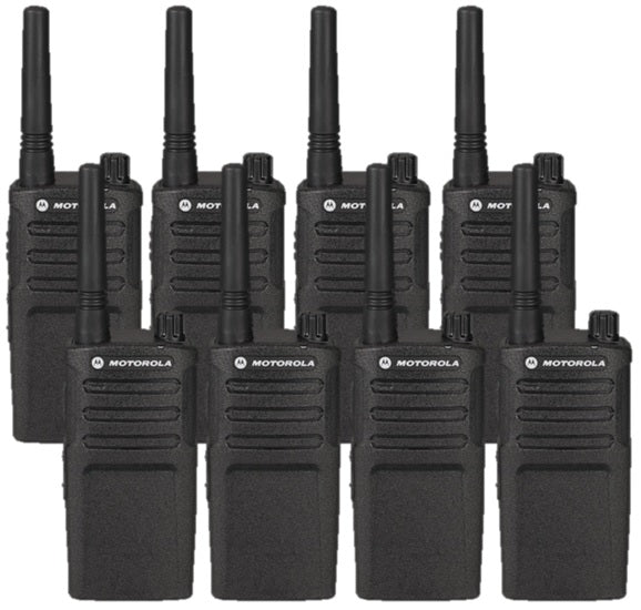 Motorola RMU2040 8 Pack UHF Two Way Radio Bundle