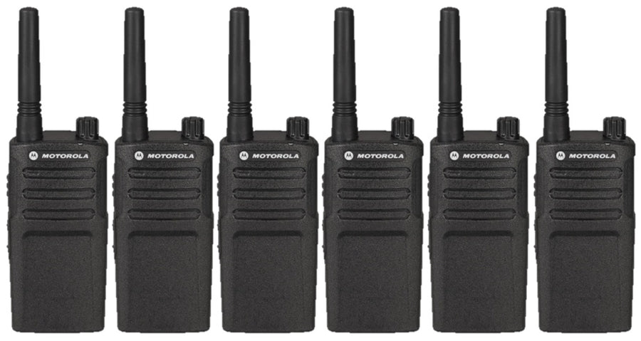 Motorola RMU2040 Two Way Radio 6 Pack Bundle