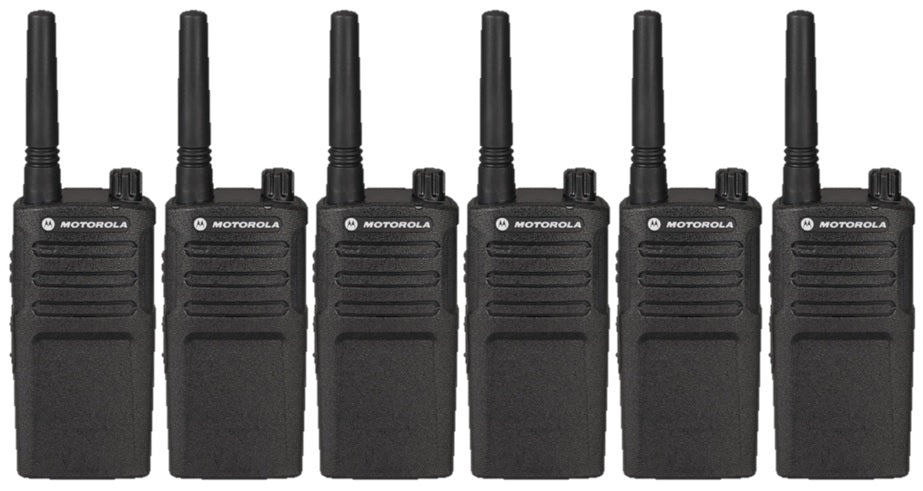 Motorola RMU2040 Two Way Radio 6 Pack Bundle