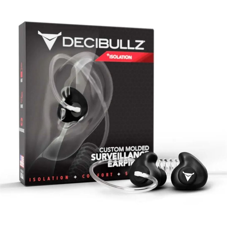 Decibullz Surveillance Isolation Earpiece Adapter + Surveillance Earpiece
